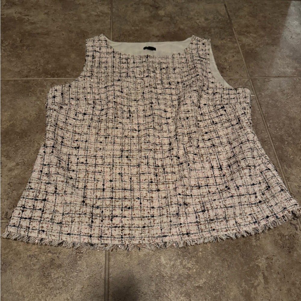 O NWT Brand New Women's Ann Taylor Tweed Blouse Top